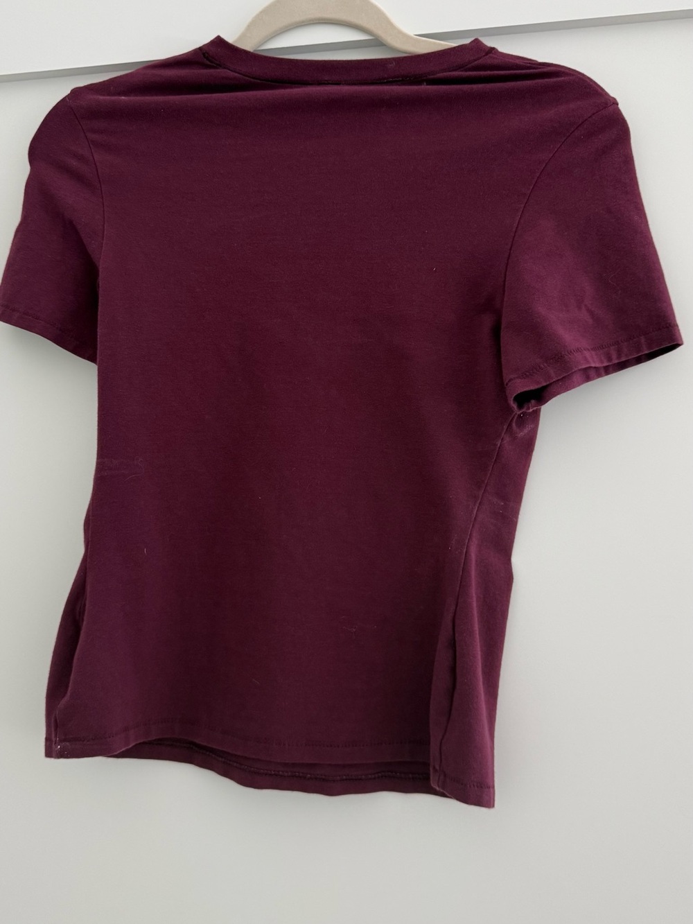 Skims tee shirt m wine